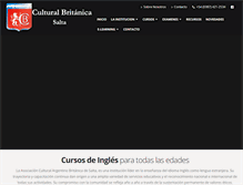 Tablet Screenshot of culturalbritanica.com